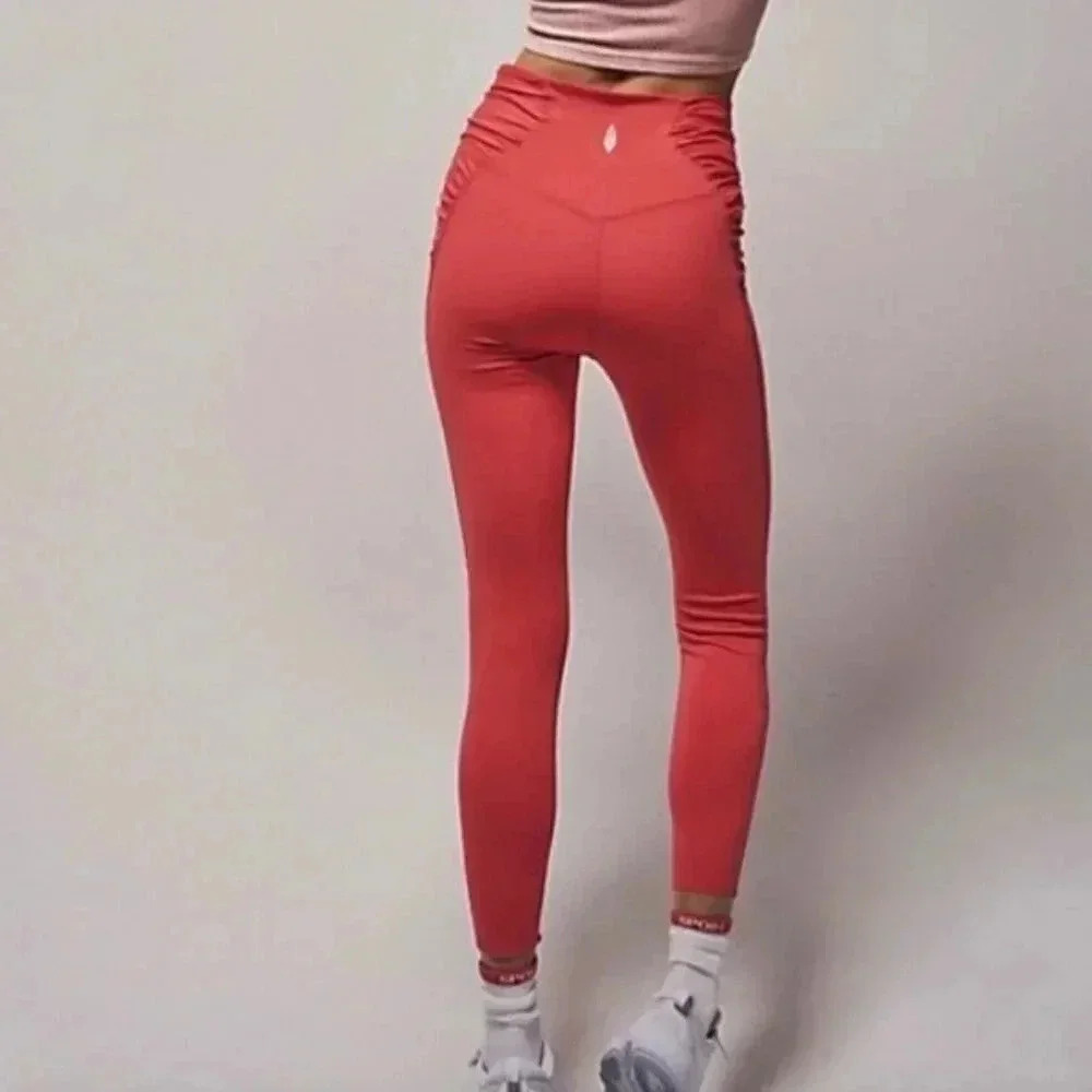 Free People Movement Set the Pace Size Large Leggings Athletic Sports Athleisure